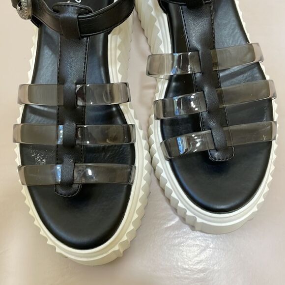 CIRCUS NY BY SAM EDELMAN PLATFORM SANDALS IN BLACK - Picture 8 of 8